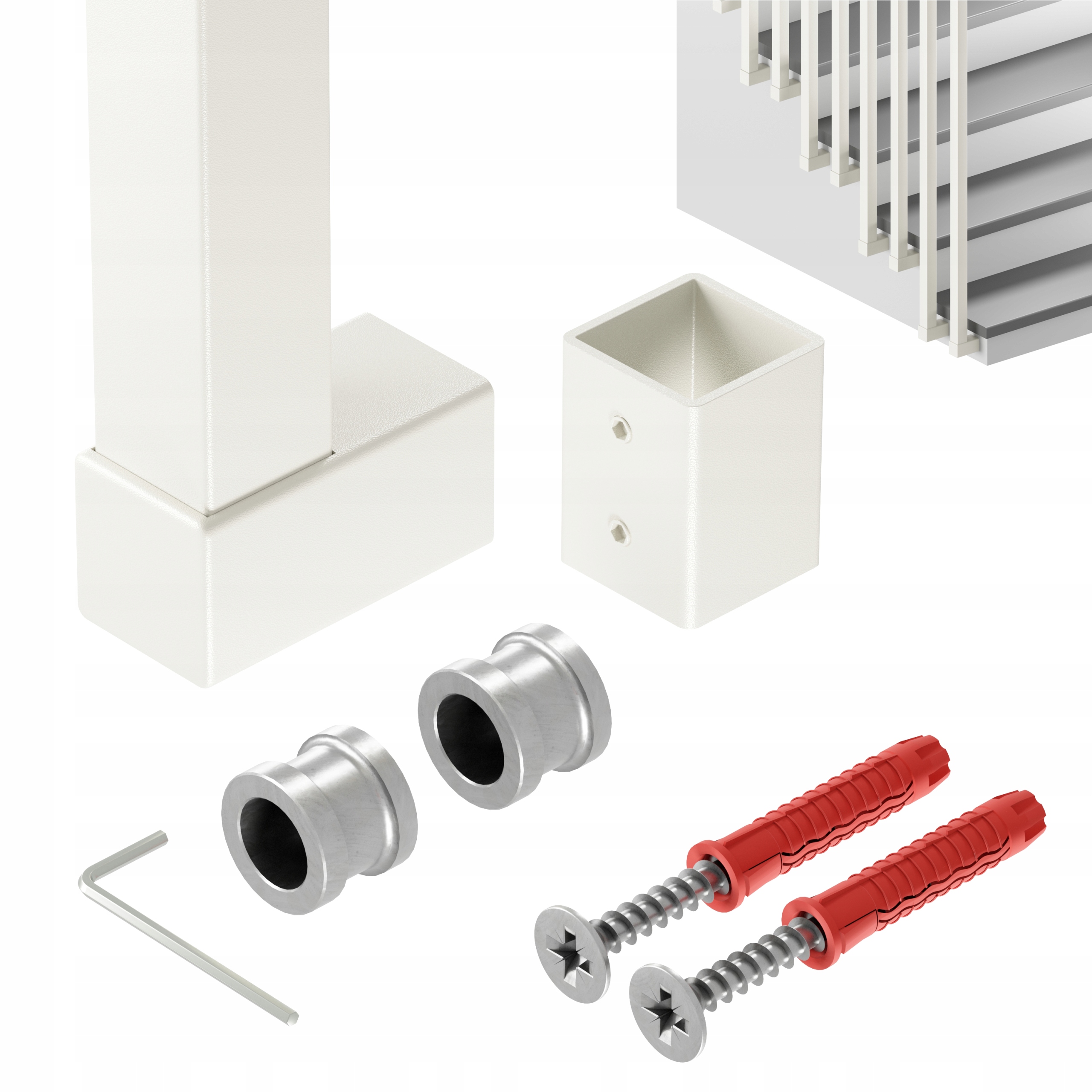 Zábradlí Na Schody Barierka Sloupek Kašmír 25x25 mm 200 cm Harfa Soho