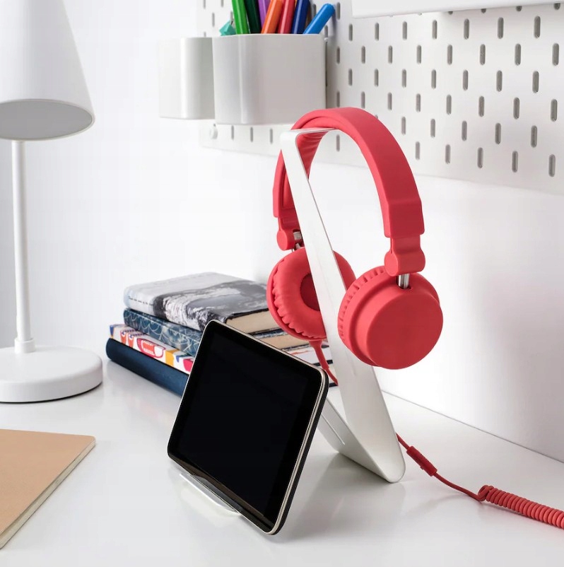 IKEA MOJLIGHET Stojak na słuchawki i tablet BIAŁY Marka IKEA