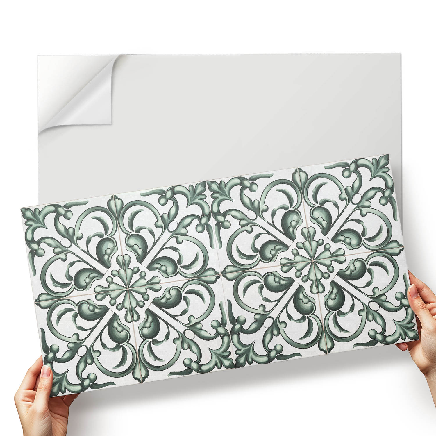 Vinylové podlahové dlaždice Symetrické rostlinné vzory v rozměru 6x60x30 cm