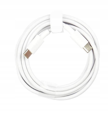 Kabel Ładujący Usb-c Do Usb-c Huawei Apple Biały 1.8M 65W 3,3A