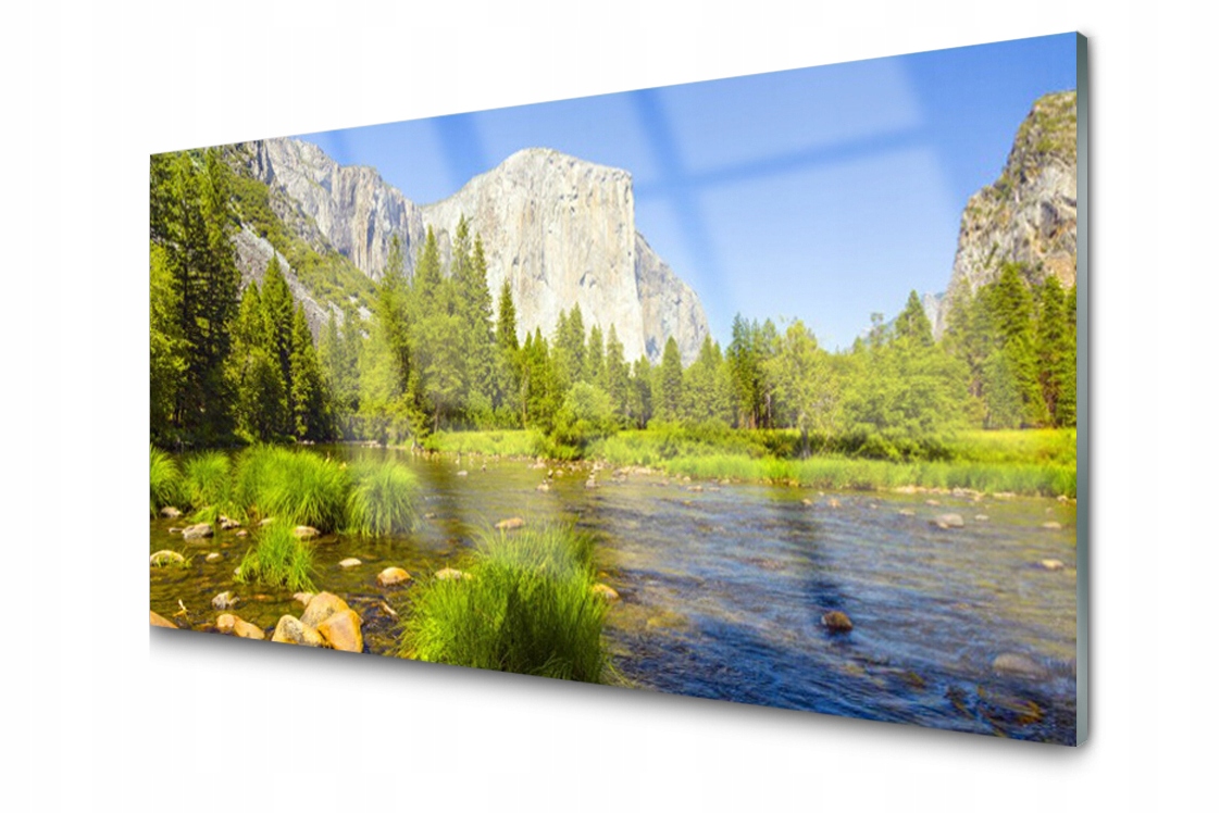 

Panel szklany Płytka Jezioro Góra Natura 100x50