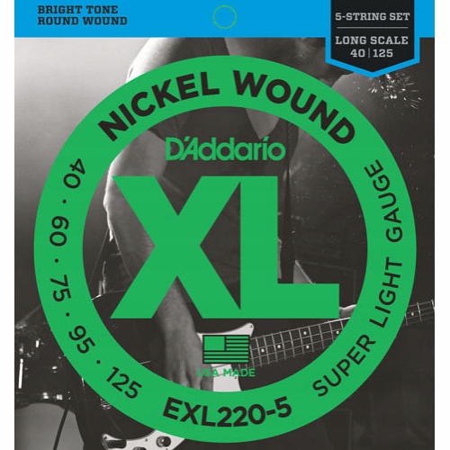 D'addario EXL220-5 sada strun pro basovou kytaru