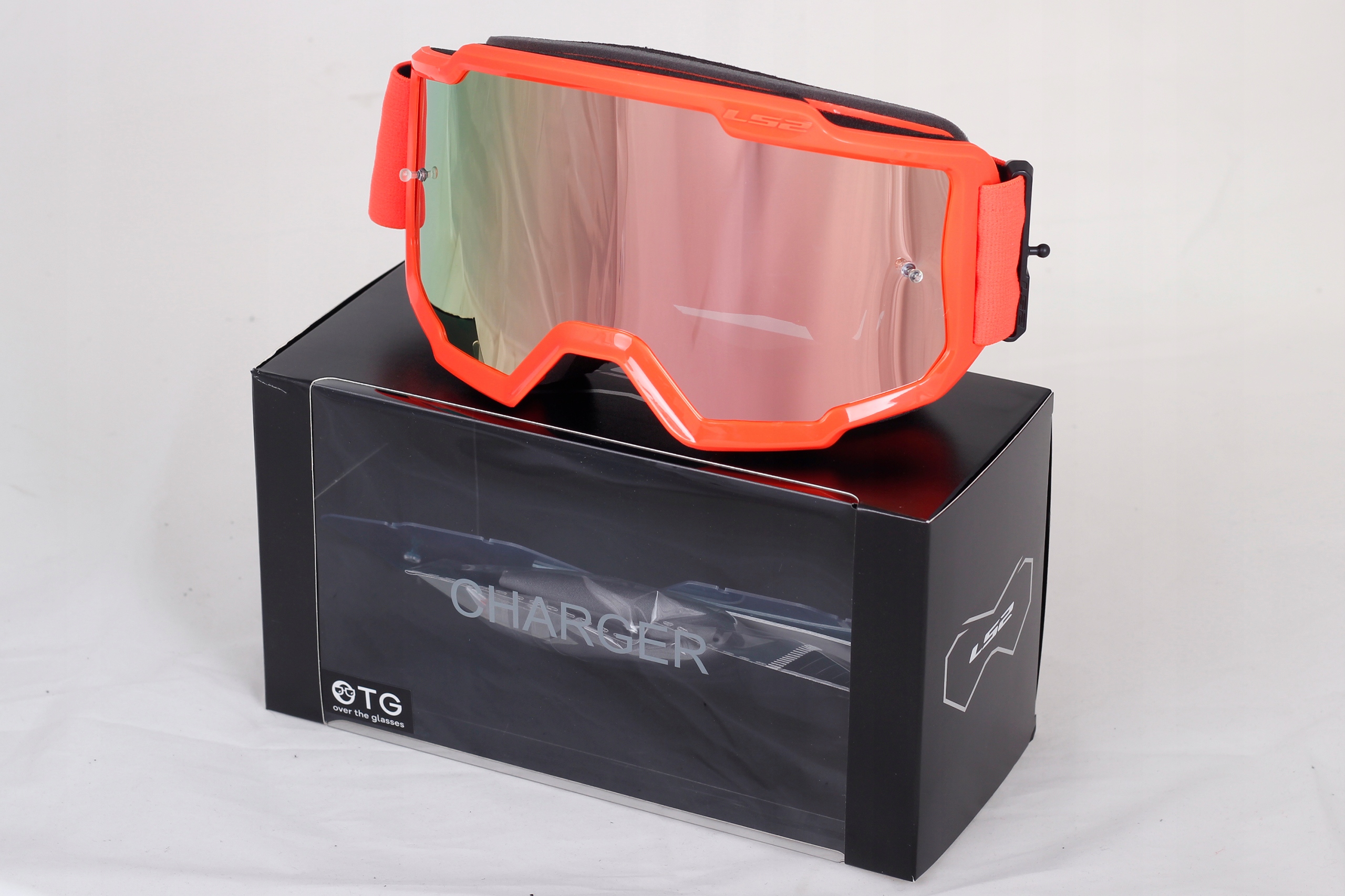 GOGLE LS2 CHARGER CROSS ENDURO MOTOCROSS ORANGE 2 szyby lustrzany wizjer Producent LS2