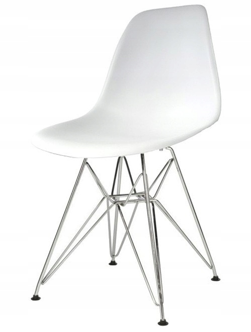 Krzesło DSR Milano białe Głębokość mebla 53 cm