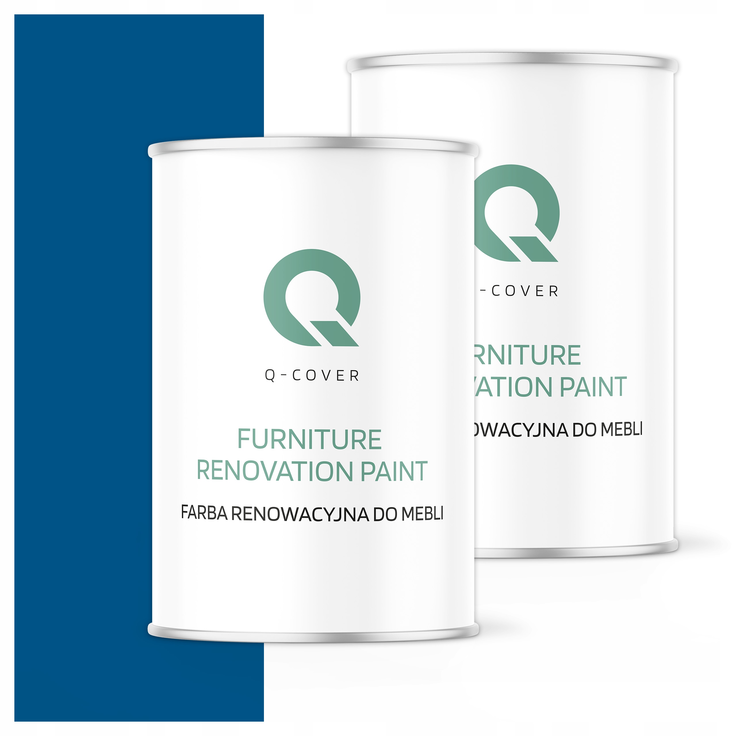 Barva pro renovaci nábytku z Mdf dřeva 1L Ozdobná Odolná modrá Saténová