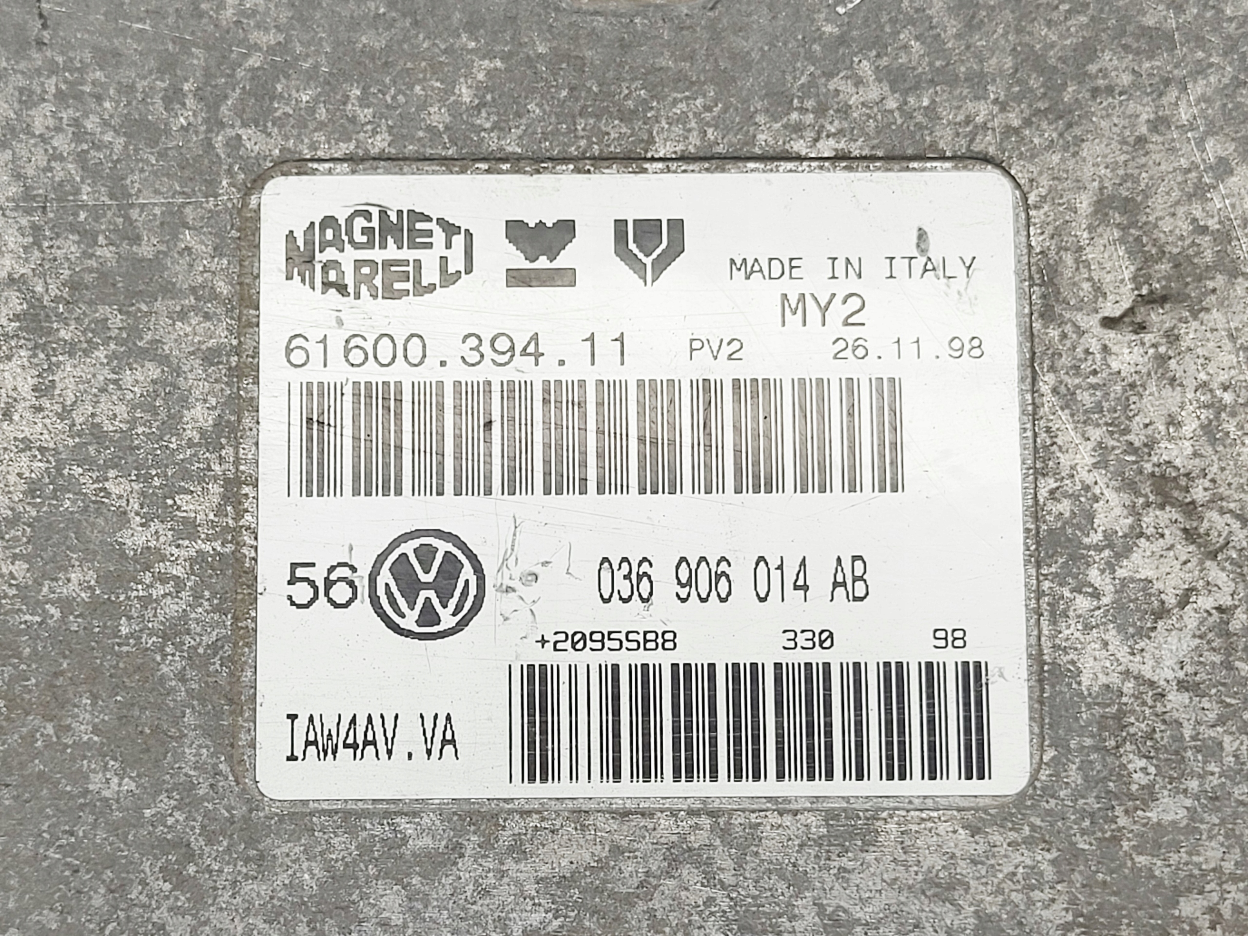 computer control unit of the engine Vw GOLF IV 1.4 16V 036906014AB