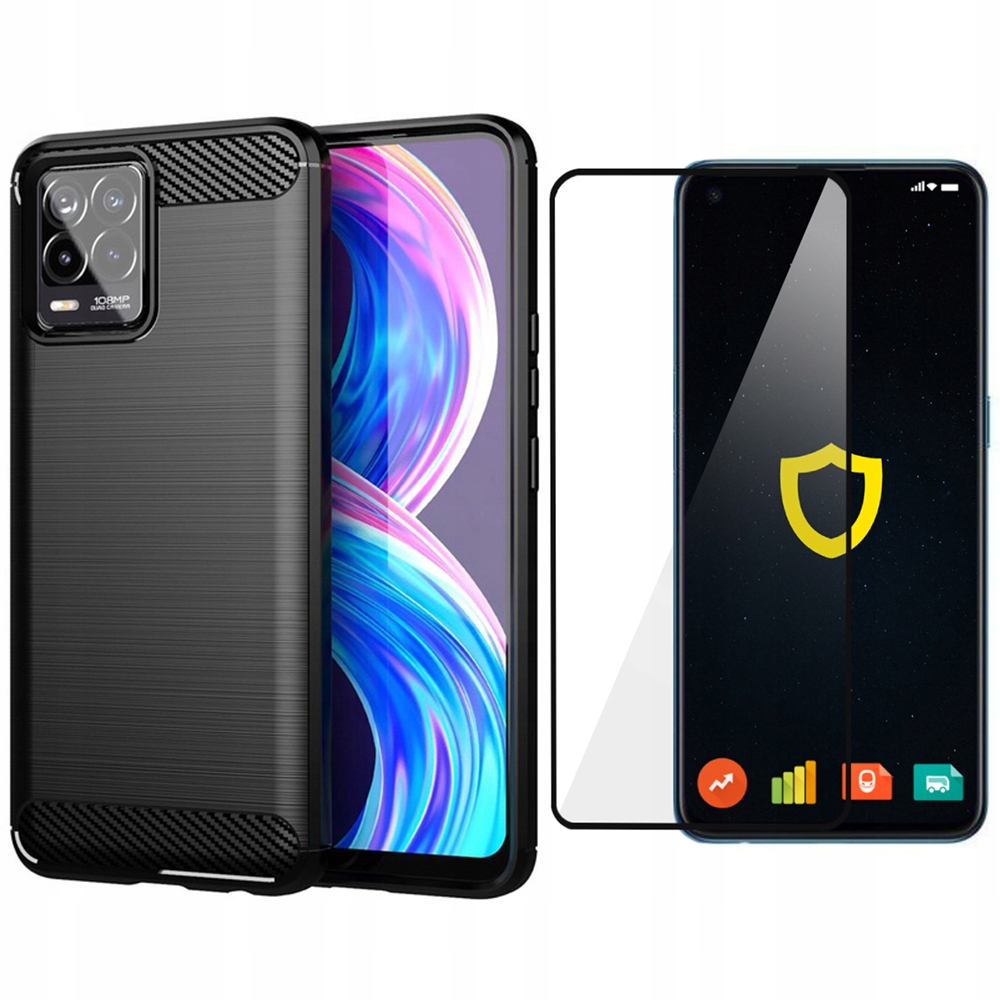 

Etui Pancerne Obudowa Carbon Do Realme 8 8 Pro