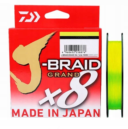 Daiwa J-Braid Grand X8 #2.5 0.22mm 43lb 19.5kg 135m Chartreuse