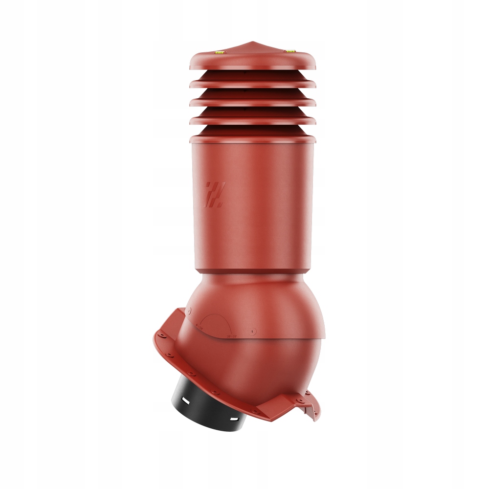 větrací komín Izolovaný HiVent fi125 Trapez T35 Červený