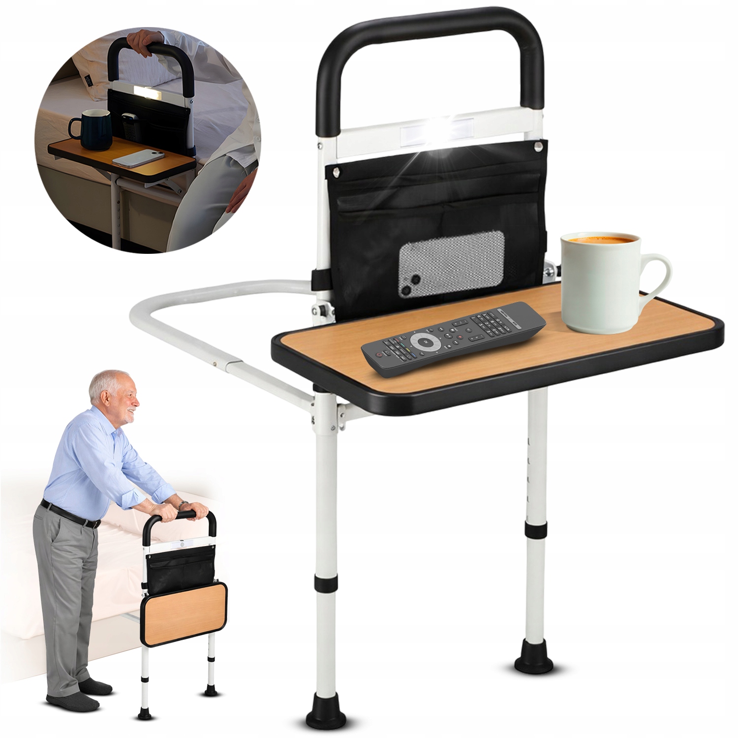 Uchwyt Boczny Łóżka Ochronna Poręcz Barierka Zabezpieczająca Uniwersalna