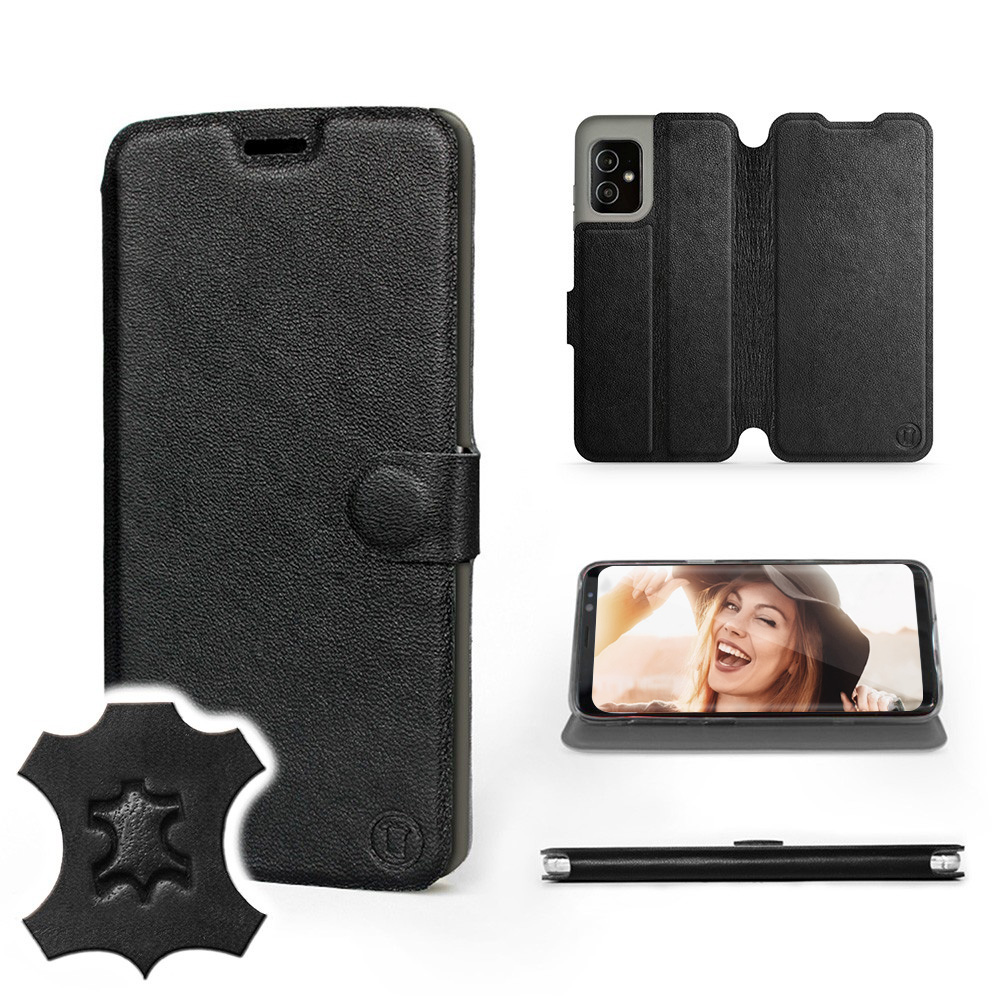

Etui Mobiwear do Asus Zenfone 8 Black Leather