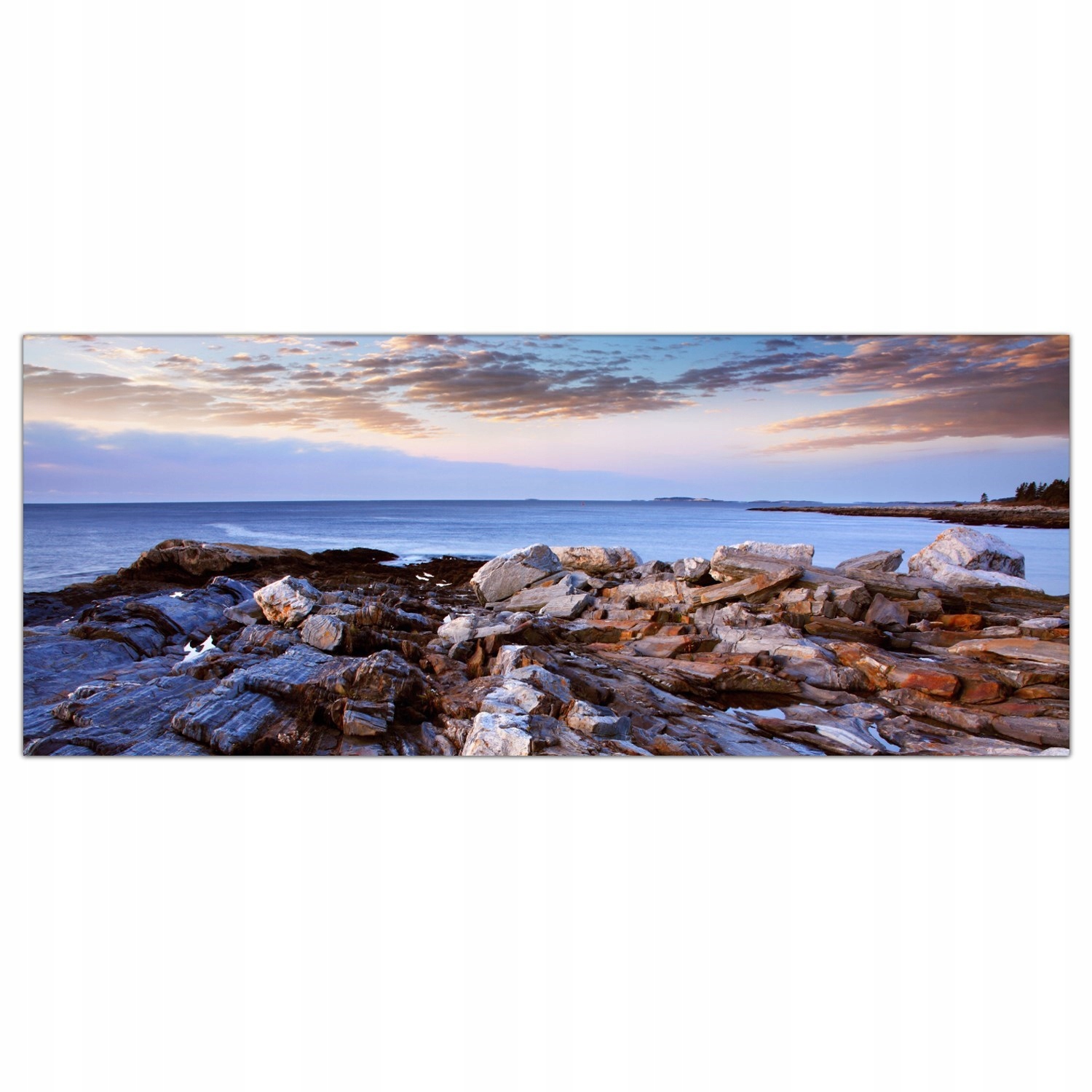 Pobřeží Krajina 125x50 Sklo lacobel do kuchyně