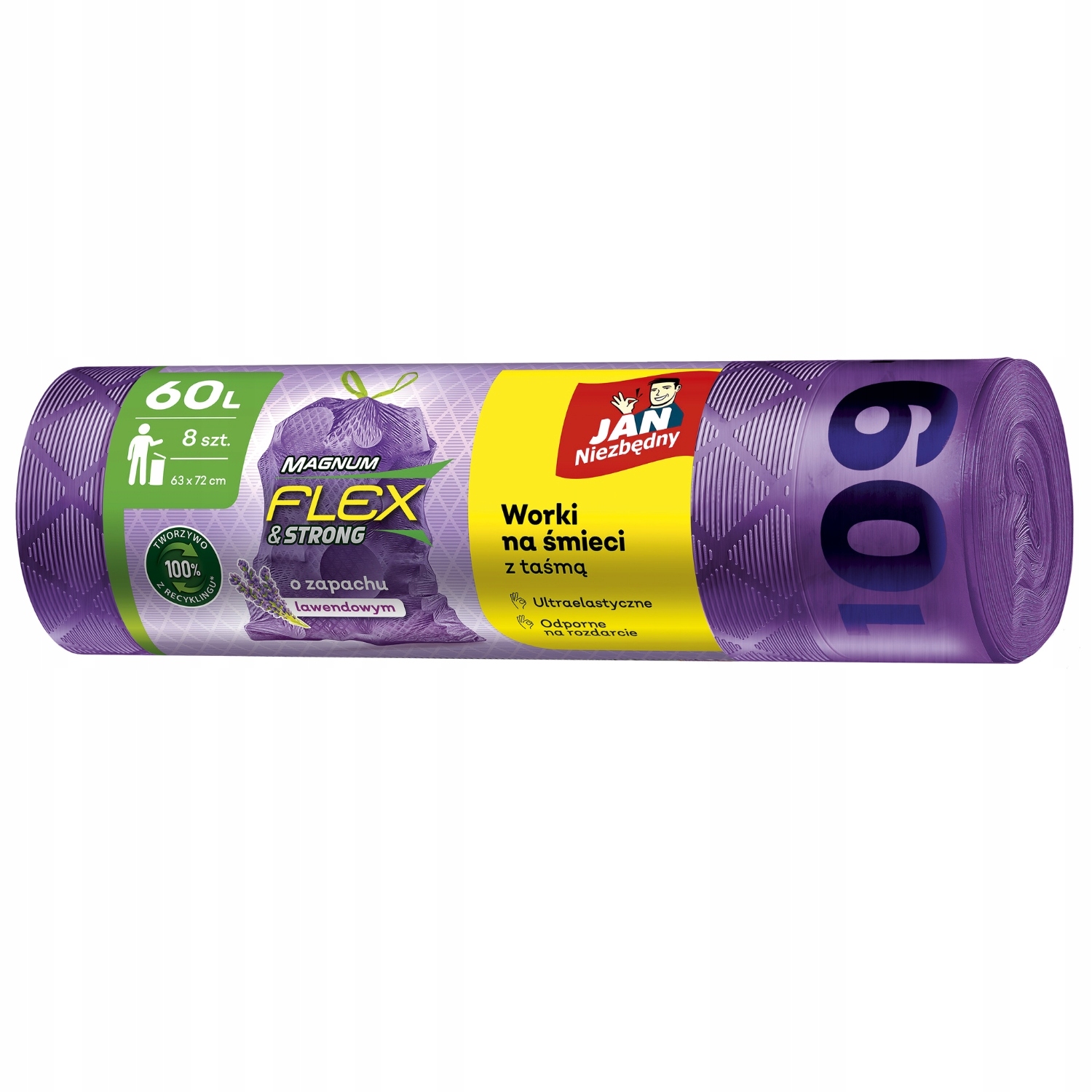 

Worki Na Śmieci Taśma 60L/8 Lawendowe Magnum Jan