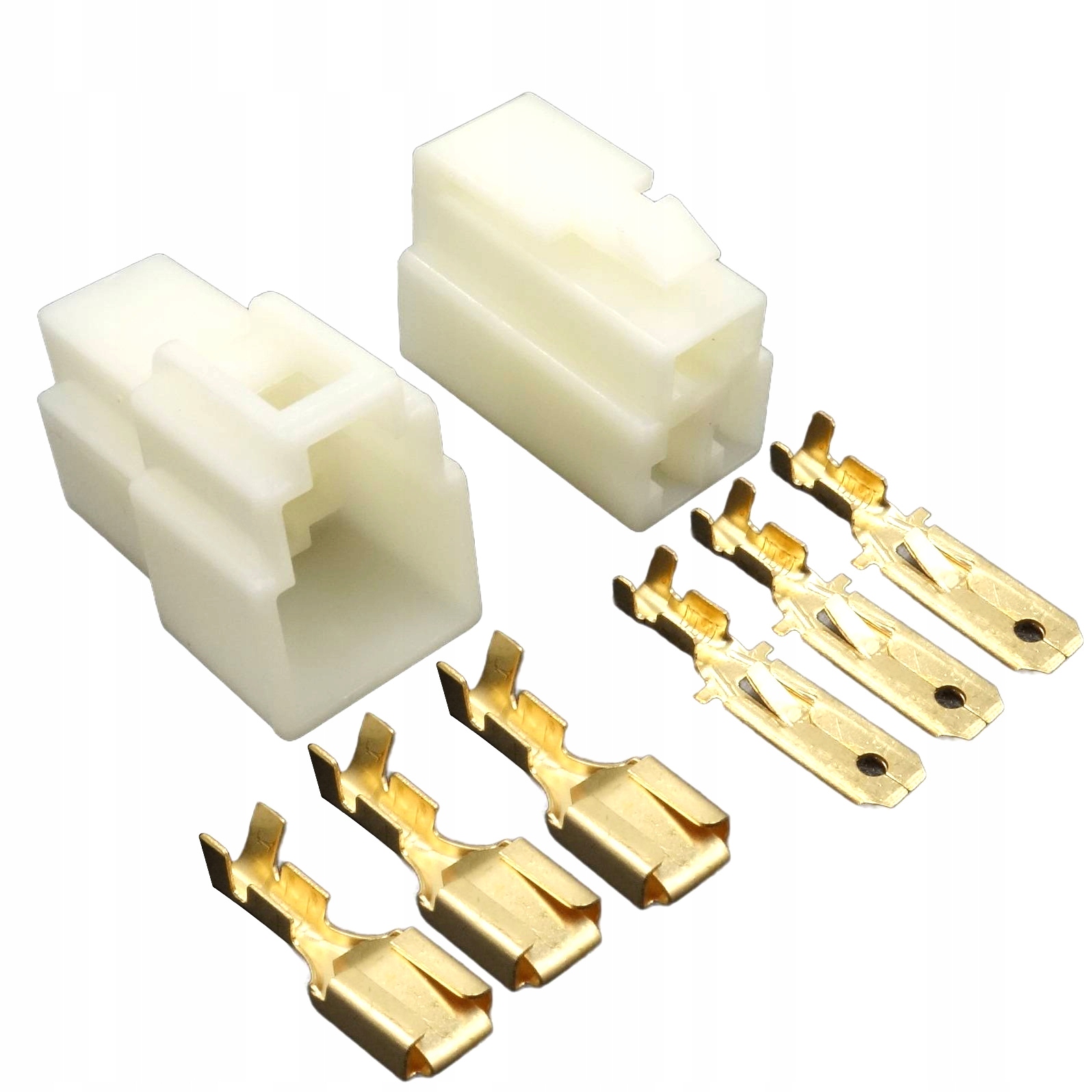 Złącze 3-stykowe konektorowe z zaczepem wtyk i gniazdo konektory