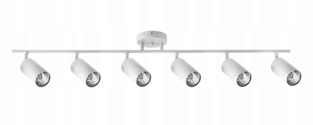 Bílá stropní lampa spot reflektor 6xGU10