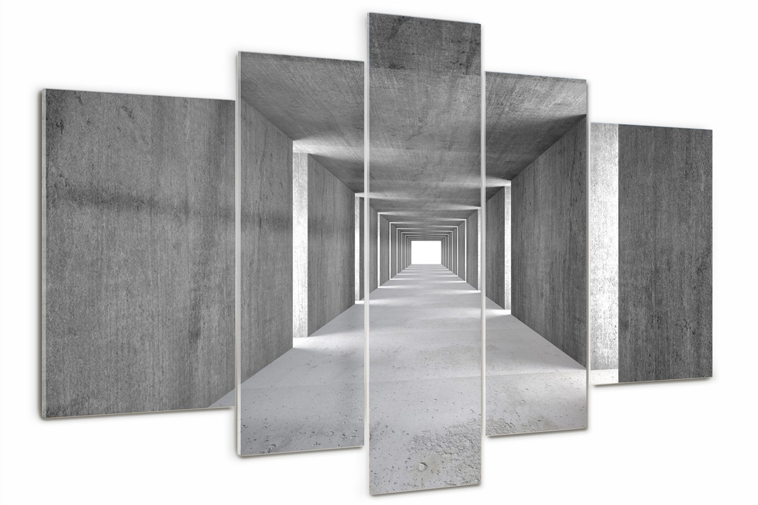 

Foto Obraz szklany duży tryptyk Betonowy tunel