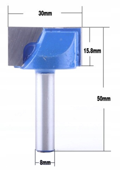 Frez Trzpieniowy do planowania 8mm x 30mm Węglik