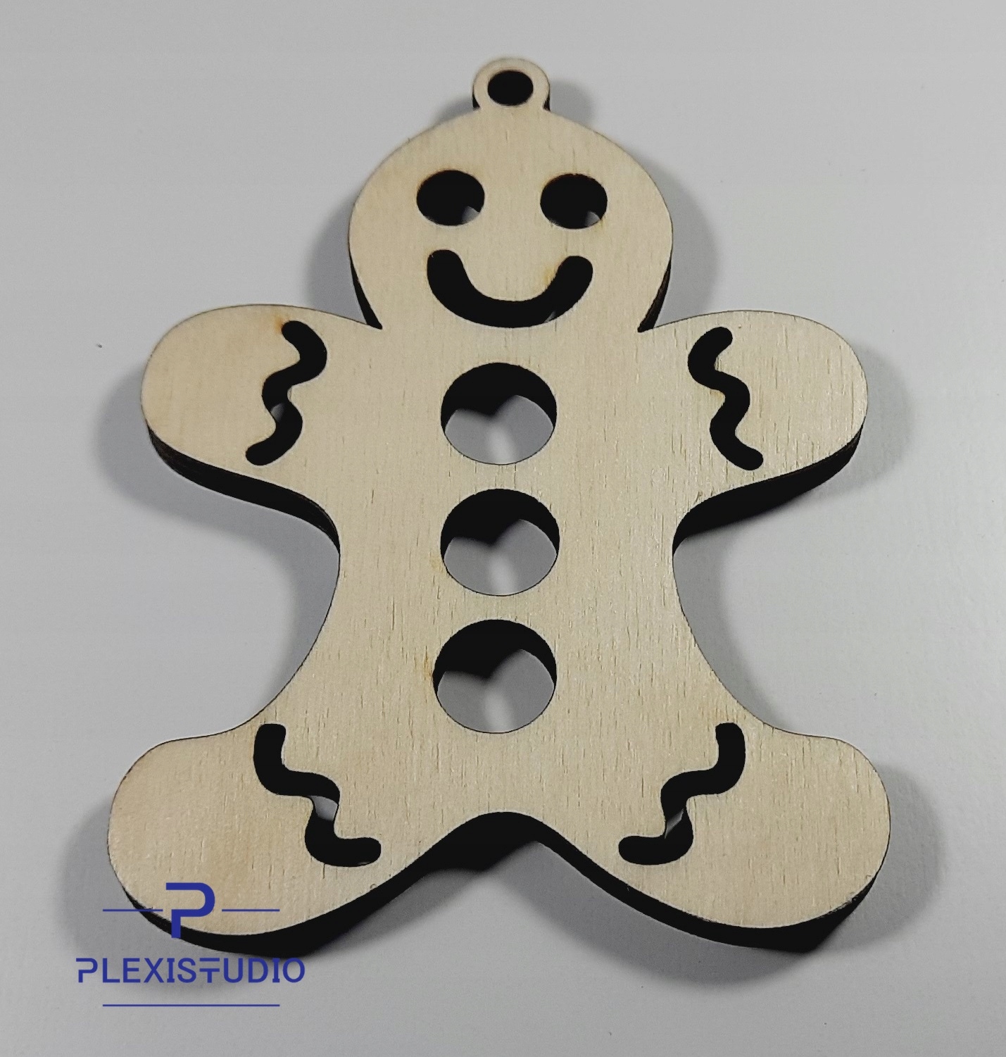 BOMBKA DREWNIANA OZDOBA ŚWIĄTECZNA SKLEJKA 10X7cm Marka inna