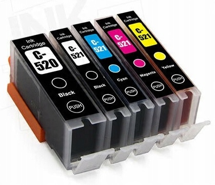 

5x Tusze Do PGI520 CLI521 MP550 MP620 MP630 MP640
