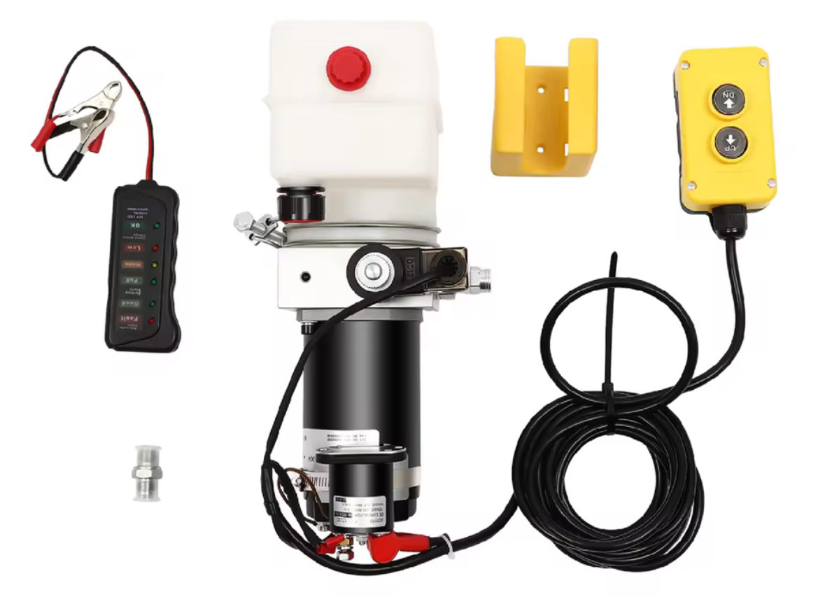 Hydraulické čerpadlo sklápěče 12V pro přívěs sklápěče 800W 1.5L Kipra