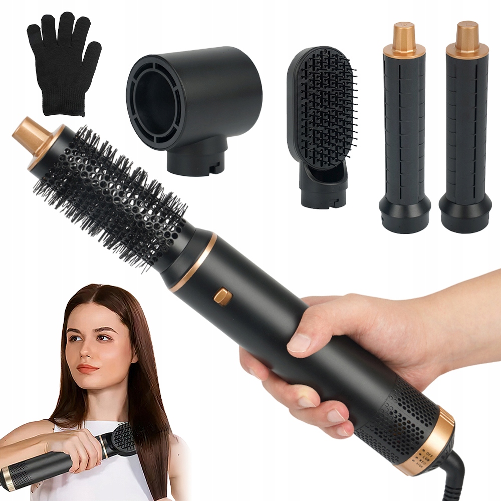 Automatický rotační vysoušeč vlasů s 3 rychlostmi pro různé typy vlasů