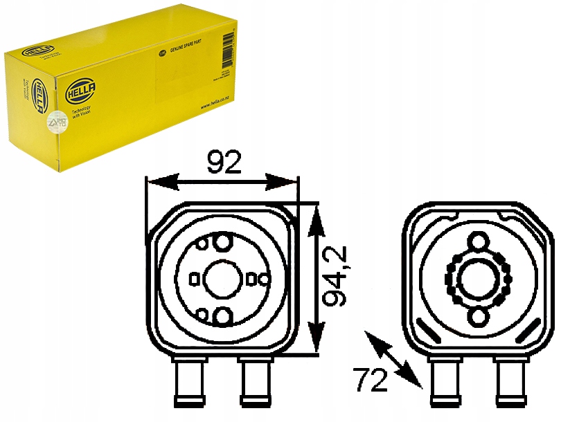 HELLA CHŁODNICA OLEJU