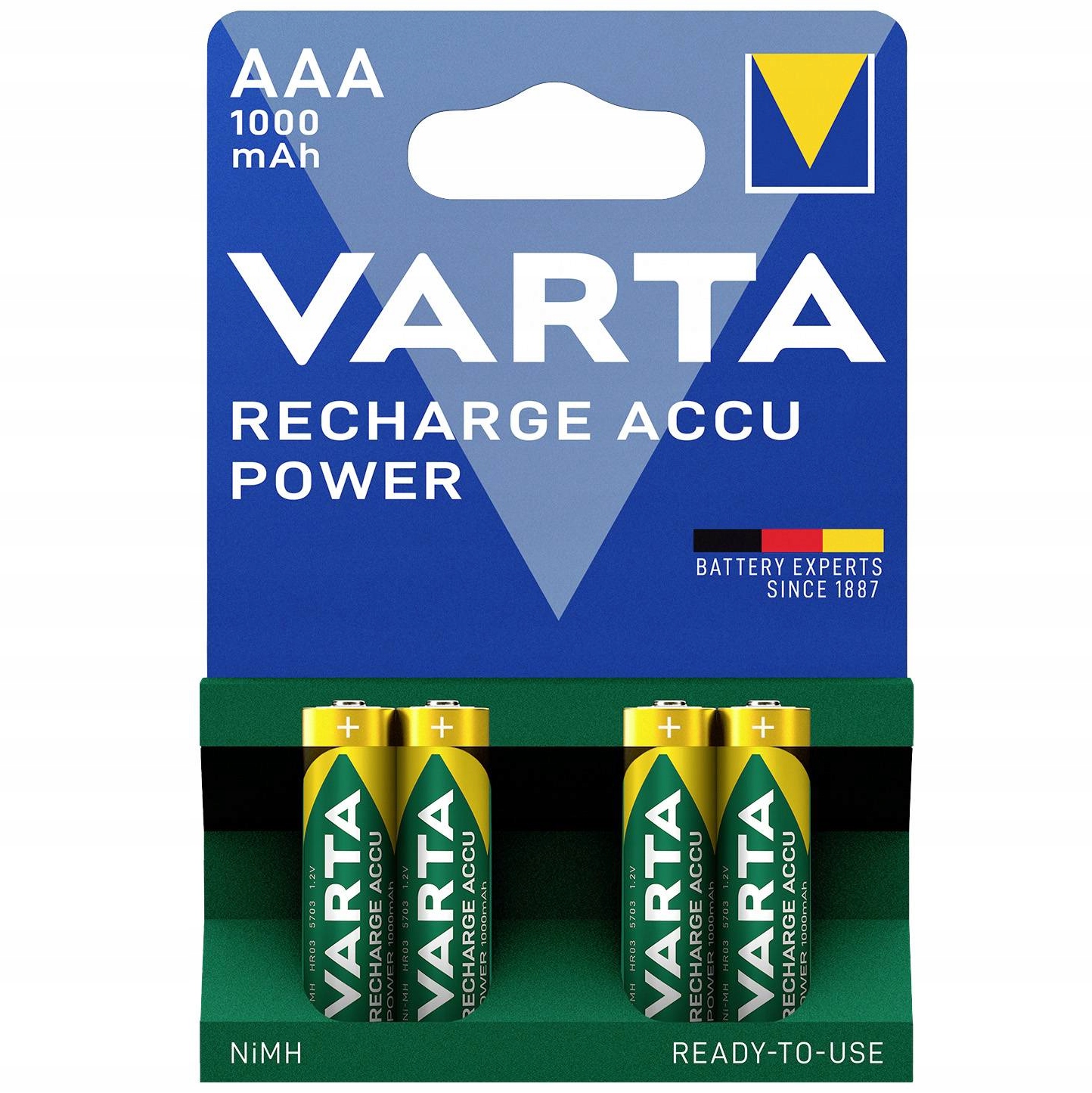 

Akumulatorki Baterie Varta R3 Aaa 1000 mAh 4 szt.