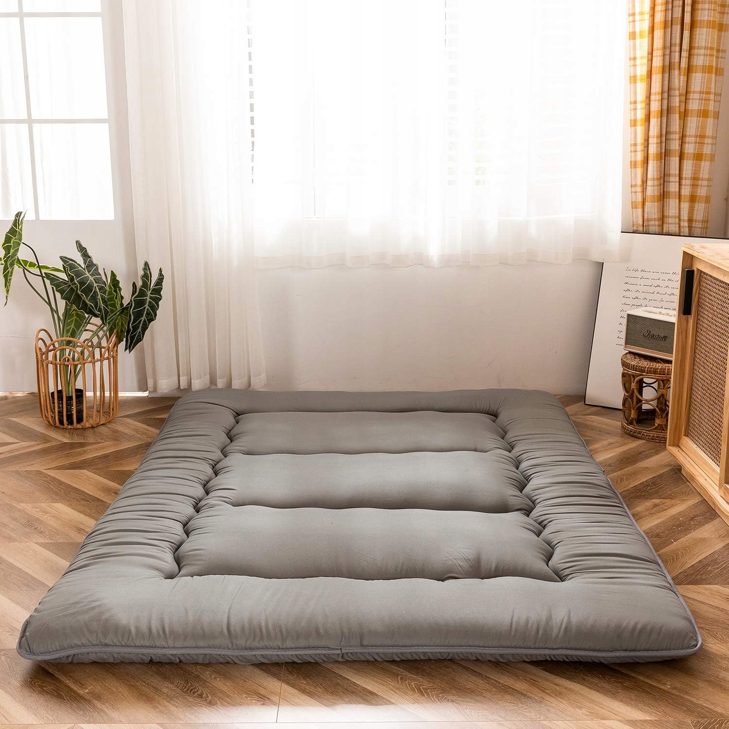 Maxyoyo Japonský podlahový matrac, futonová rohož tatami 90x190 cm E434