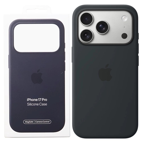 Pouzdro Zadní Kryt Apple Iphone 17 Pro Silicone Case Magsafe Černé Originální