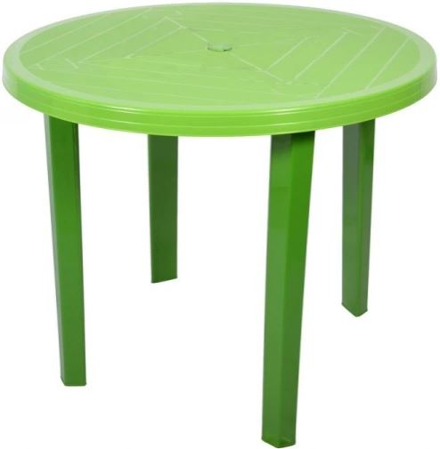 4+1 ZESTAW PLASTIKOWY KRZESŁA STÓŁ PARASOL LIMONKA Styl nowoczesny