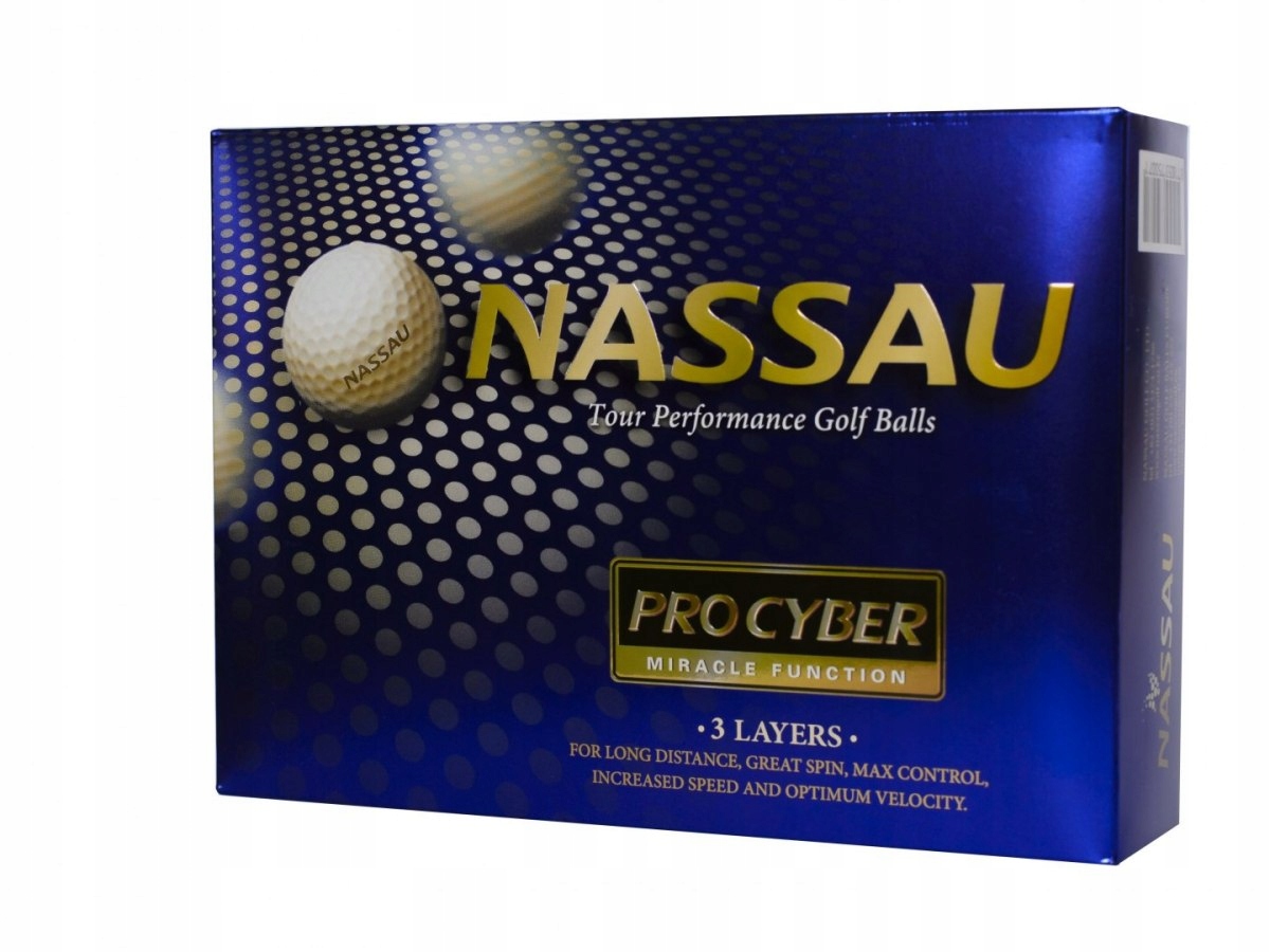 Golfové míčky Nassau Pro Cyber (růžové)