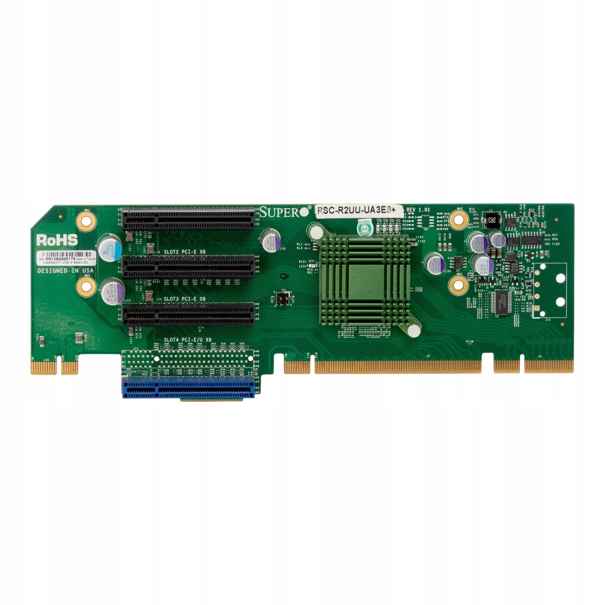 Riser Supermicro RSC-R2UU-UA3E8+ Rev 1.01 4x PCIe x8