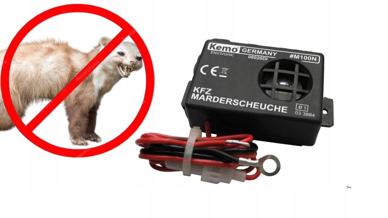 ODSTRASZACZ KUN I GRYZONI DO SAMOCHODU ODSTRASZACZ ULTRADŹWIĘKOWY KEMO