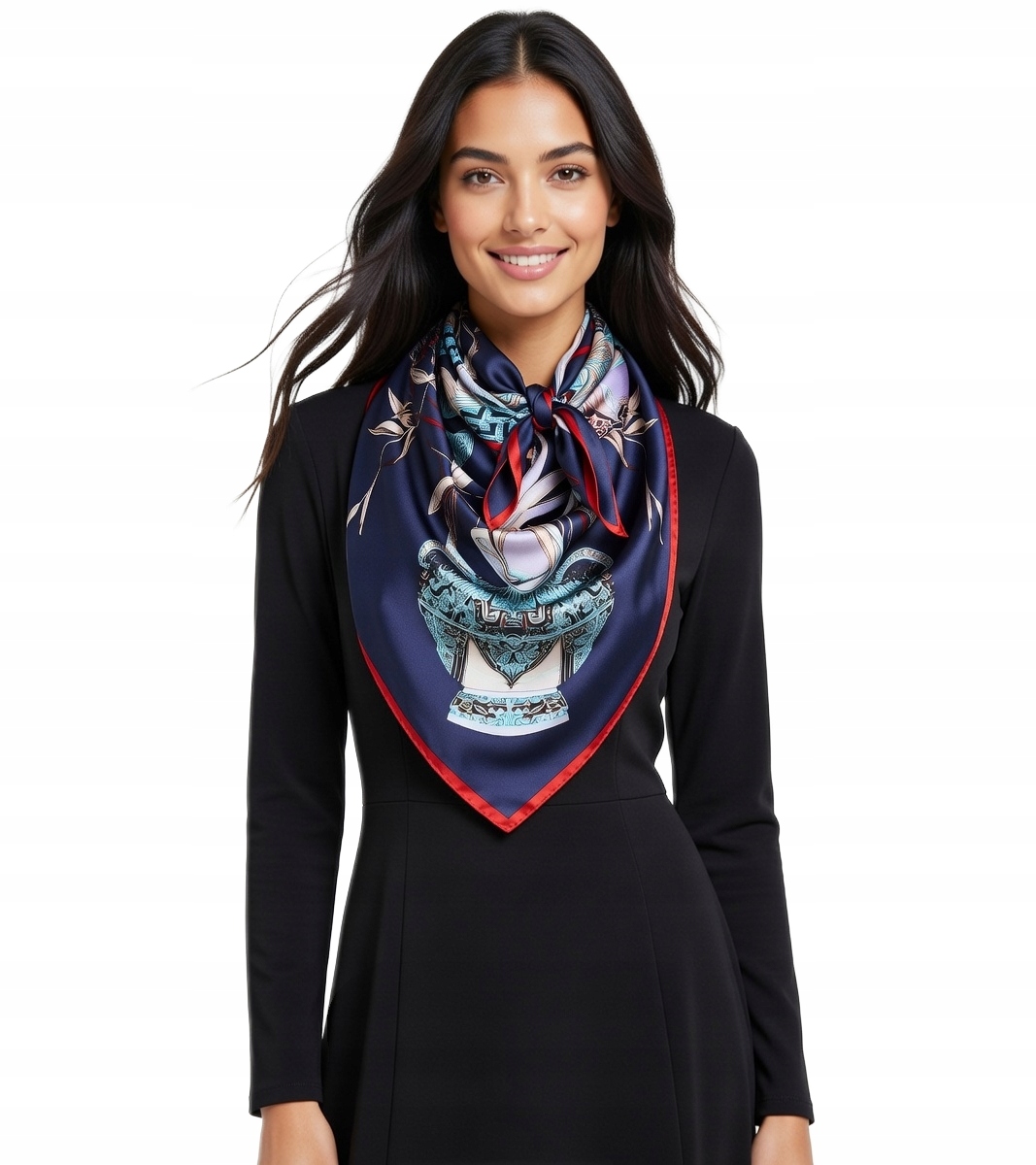 Hedvábný Šátek 100% Přírodní Hedvábí Morušová Značka Kvalita Q