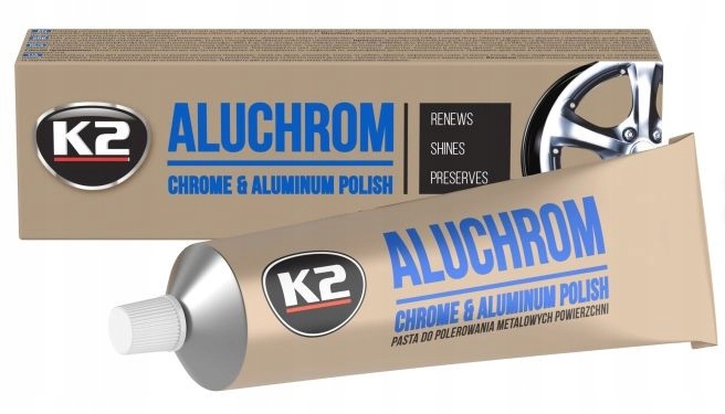 K2 Aluchrom Skuteczna pasta do polerowania chromu metali K003 120 g