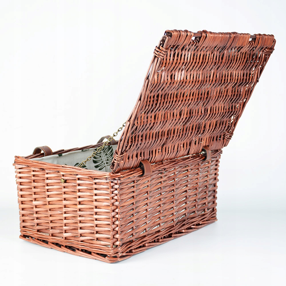 KOSZ PIKNIKOWY KOSZYK WIKLINOWY NA BIWAK ZAMYKANY PREZENT URODZINY ROCZNICĘ Marka Zolta