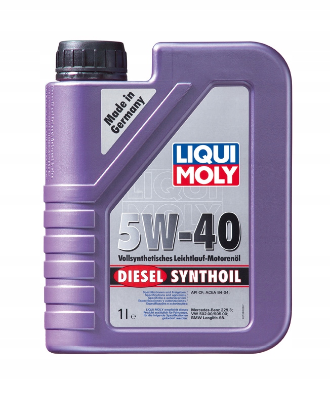 Olej 5W40 Liqui Moly Synthoil Diesel 1l syntetyk Pao