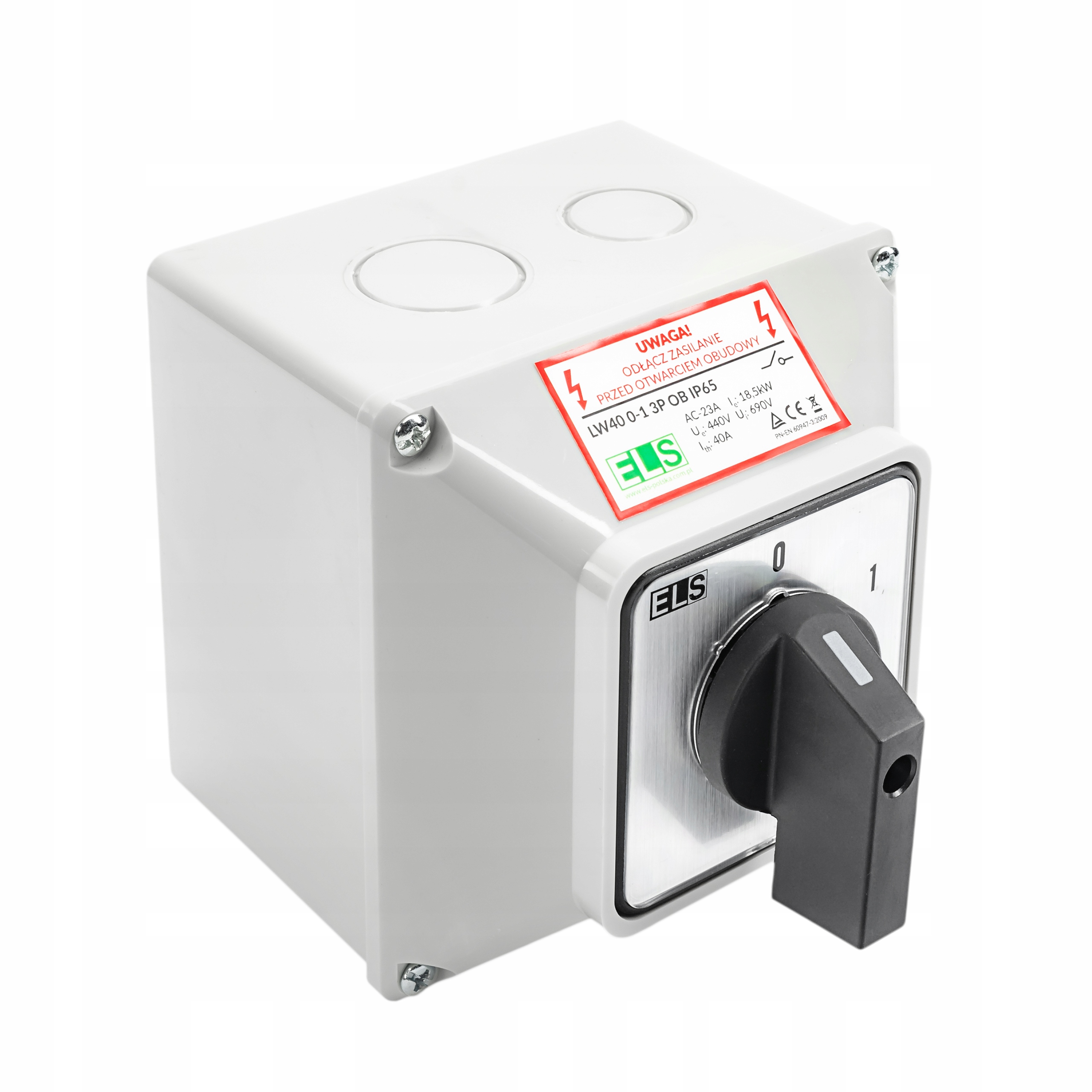 Vypínač Luk 40 3P 0-1 40A Els v krytu IP65
