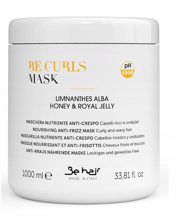 BE HAIR Maska do włosów kręconych loków BE CURLS 1000ml