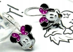 

Kolczyki Srebrne 925 Minni Mouse