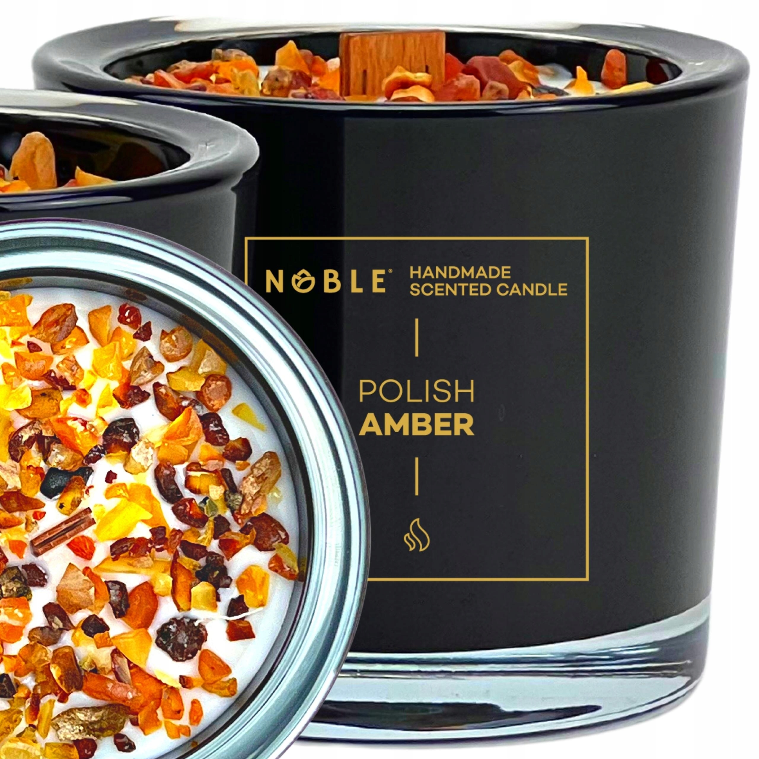 

Świeca Zapachowa Sojowa Duża Bursztyn Amber Noble