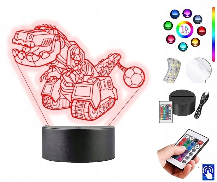 

Lampka na biurko Dinotrux Led Plexido
