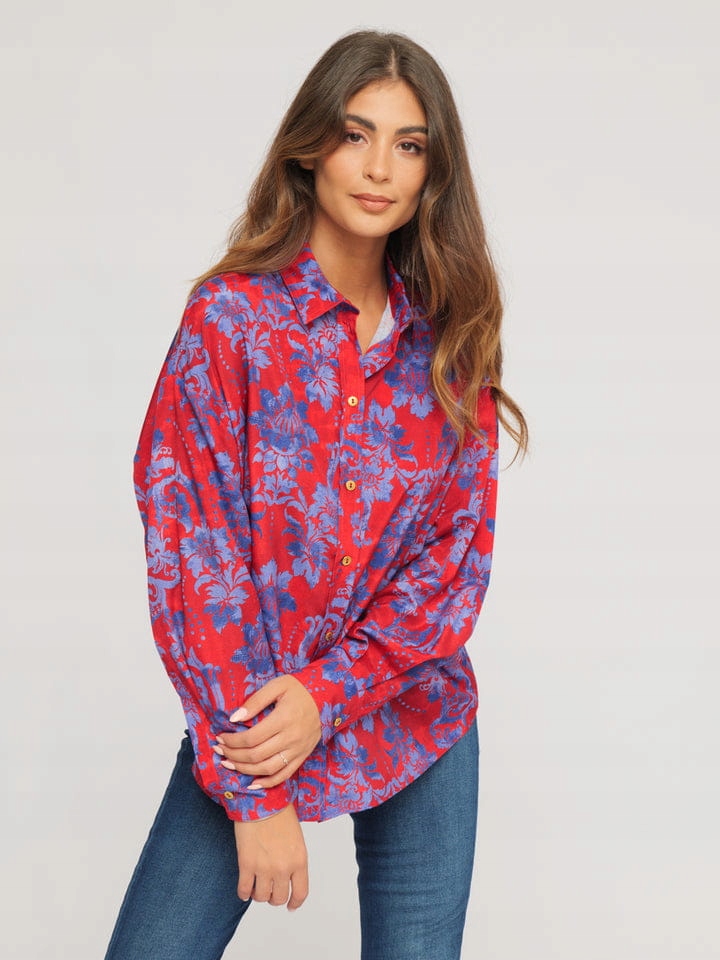 Versace Jeans Couture Červená Košile Vzor (M)