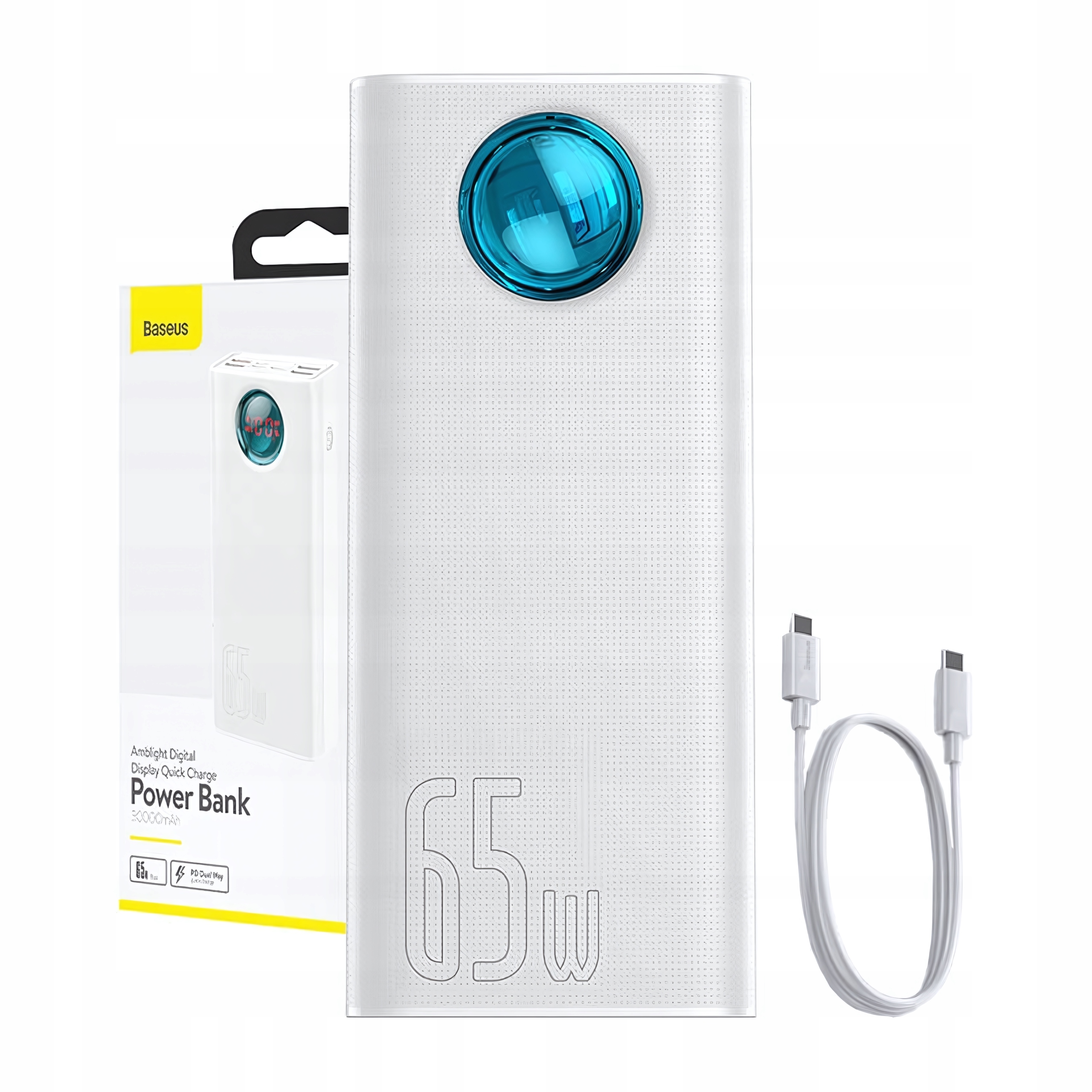 Baseus Powerbanka 30000 mAh 65W 5X Usb Usb typu C 5A Qc 3.0 s displejom