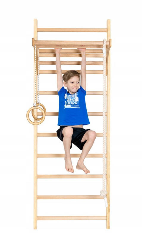 Drabinka Sportowa Korekcyjna Treningowa Bukowa Pelltech 240x80cm