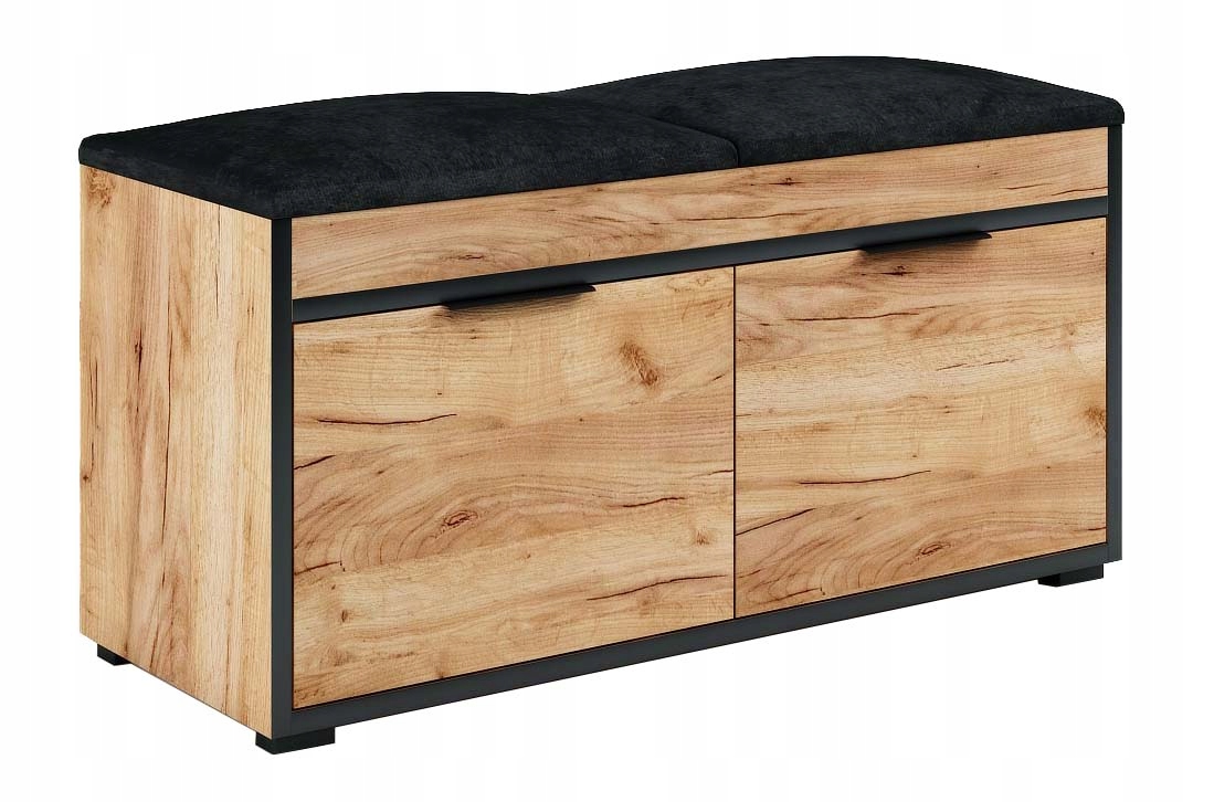 PÓŁKA NA BUTY SIEDZISKO TAPICEROWANE W STYLU LOFT