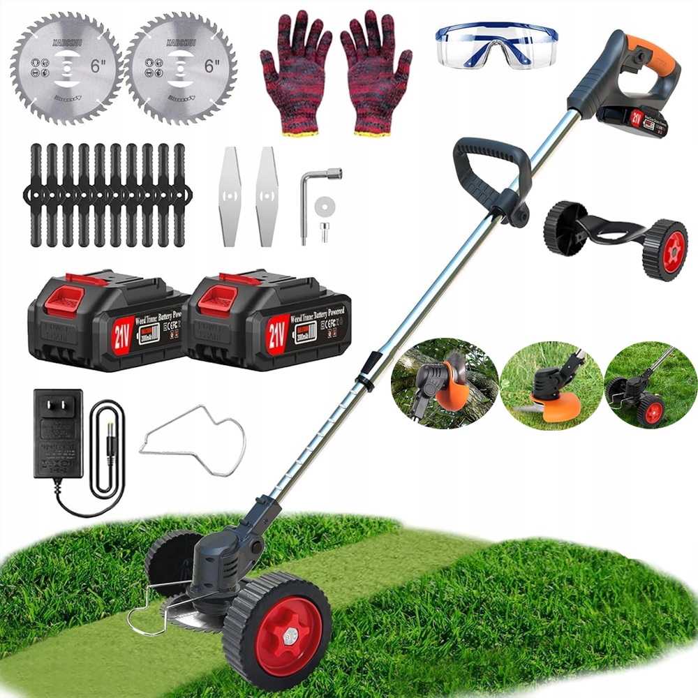 Podkaszarka Akumulatorowa Wykaszarka Na Kołach Kosa Ogrodowa Aku 21V 4.0Ah