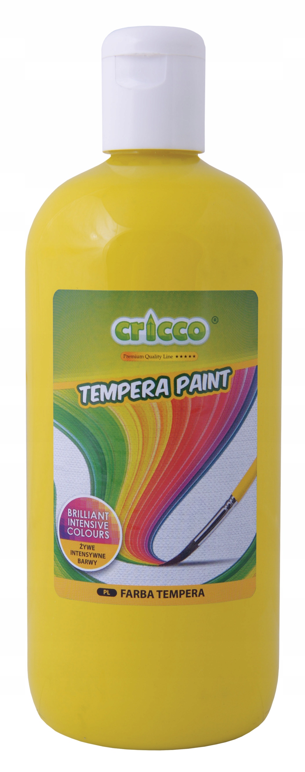 

Farba plakatowa tempera Cricco 500 ml Żółta