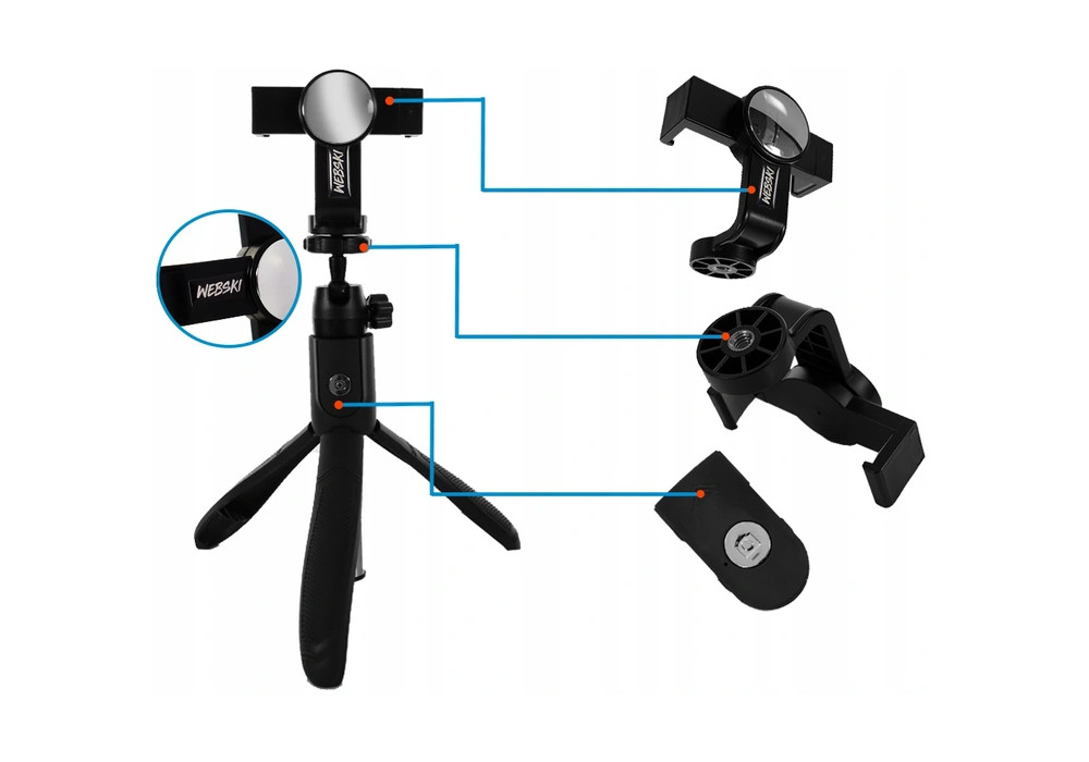 Webski selfie stick teleskopowy kijek selfi statyw Model selfie k05