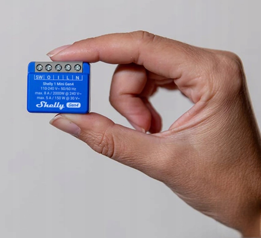 SHELLY 1 Mini Gen4 2-pack 1-kanałowy mini moduł ze stykiem bezpotencjałowym dwupak — 4